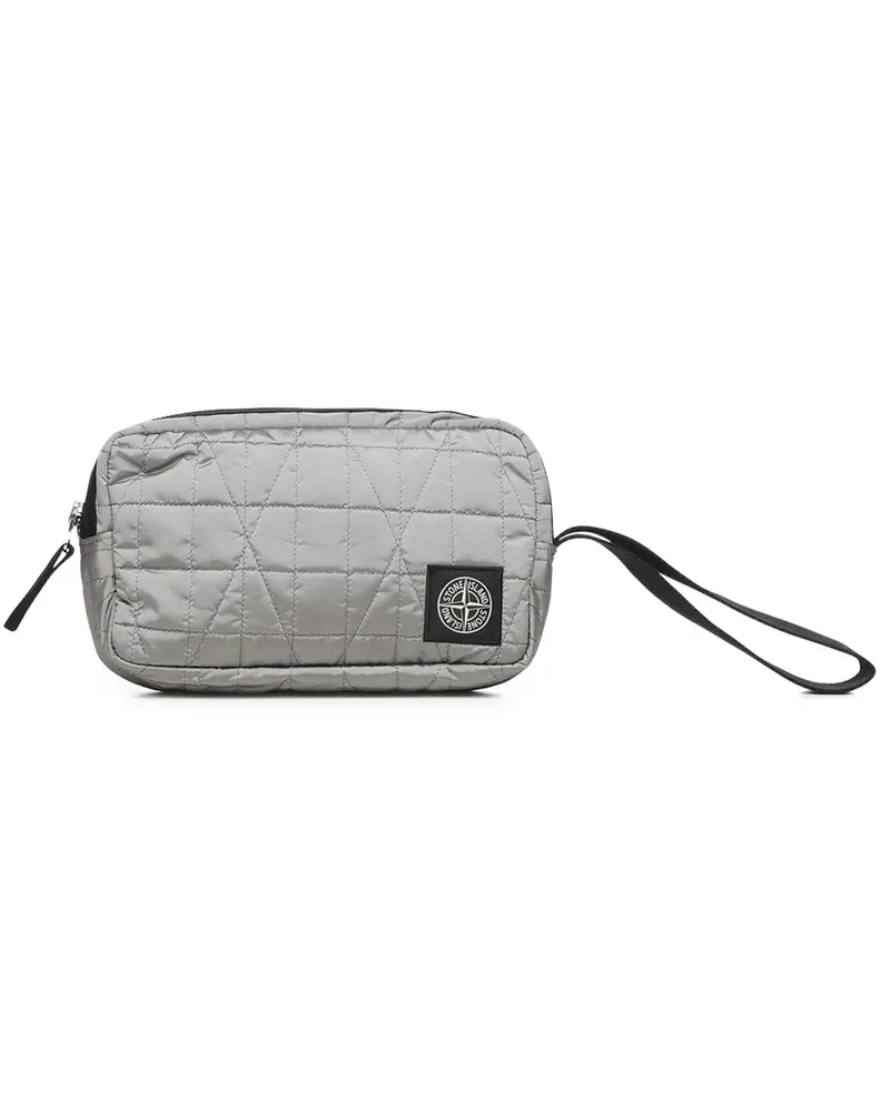 Stone Island Gesteppte Clutch - Grau Grau