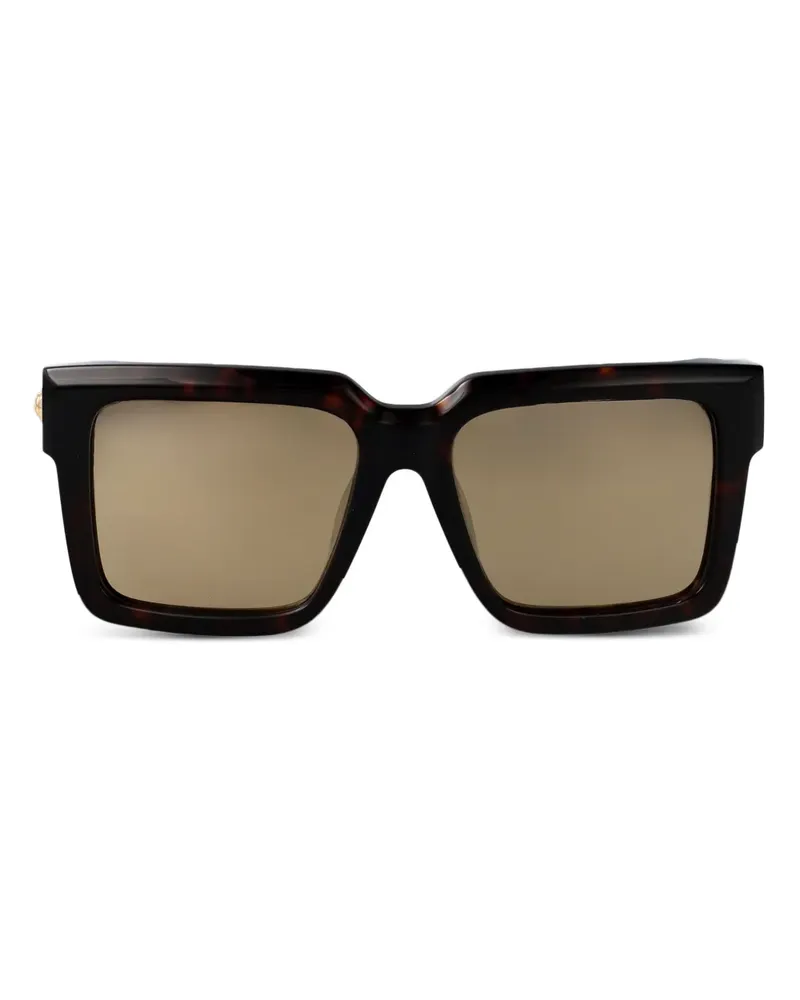 Roberto Cavalli Sonnenbrille mit eckigem Gestell - Braun Braun