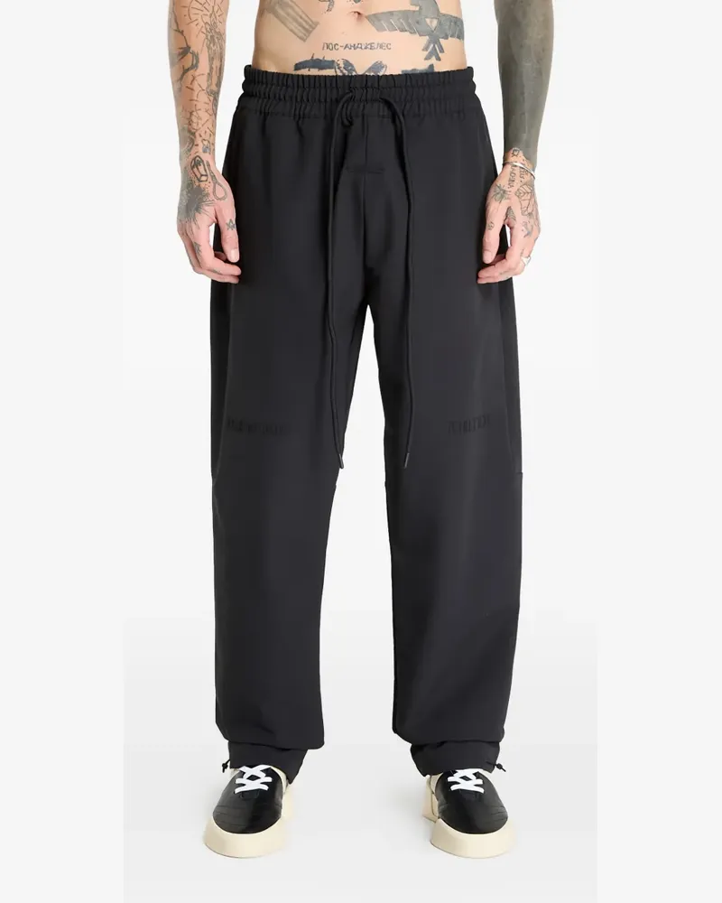 adidas Brushback woven storm track pants - Schwarz Schwarz