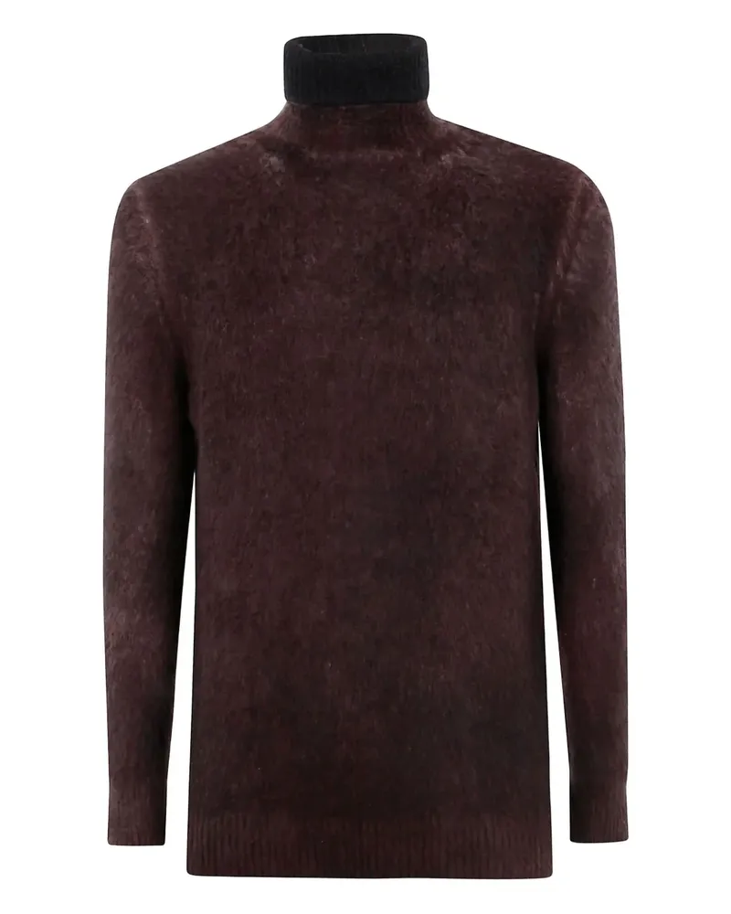 Avant Toi Pullover mit Stehkragen - Braun Braun