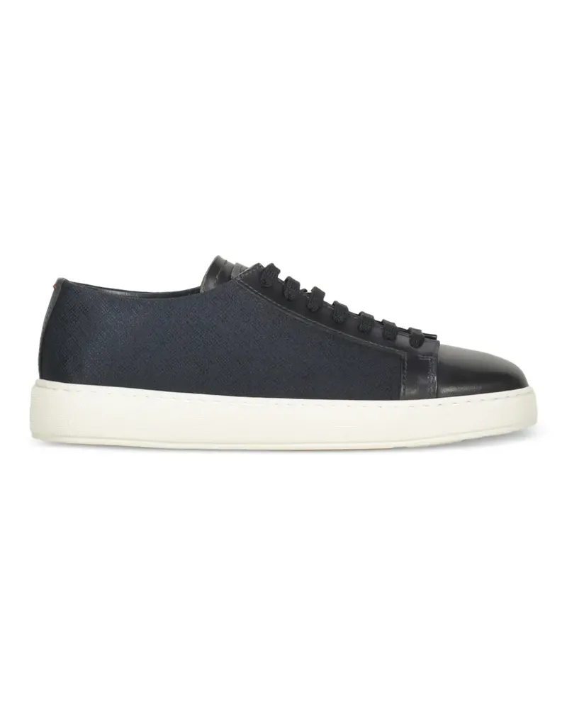 Santoni two-tone sneakers - Blau Blau