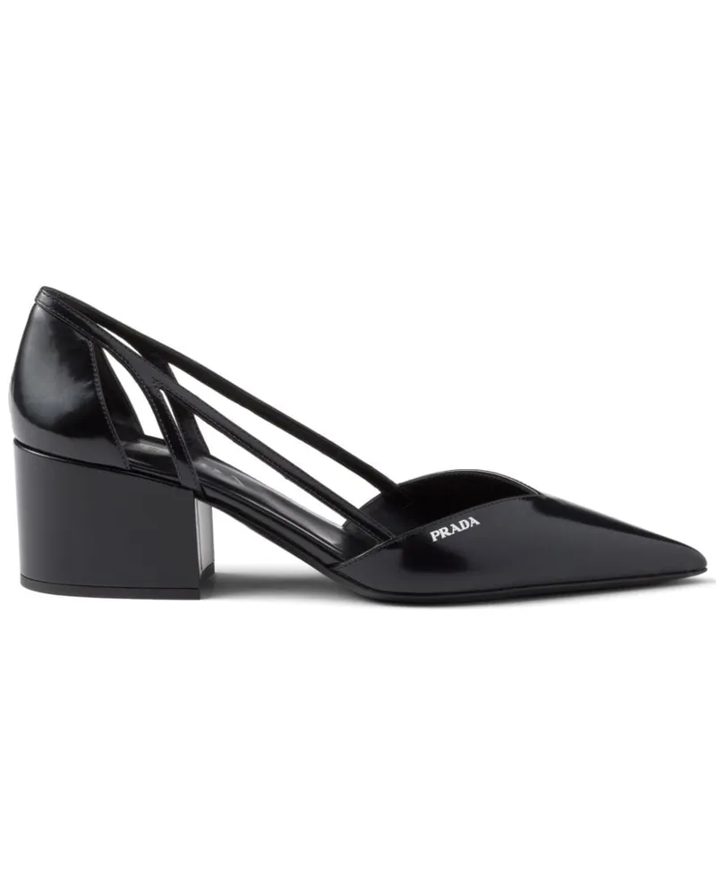 Prada Pumps mit Cut-Out 55mm - Schwarz Schwarz