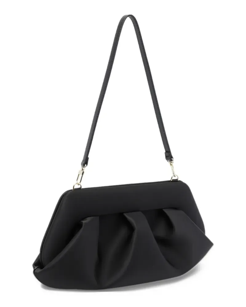THEMOIRÈ Bios ruched shoulder bag - Schwarz Schwarz