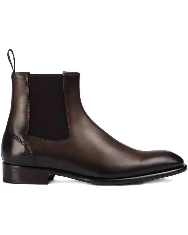 Doucal´s Chelsea-Boots aus Leder - Braun Braun