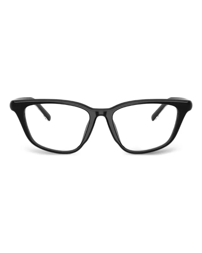 Diesel Cat-Eye-Brille mit Logo-Schild - Schwarz Schwarz