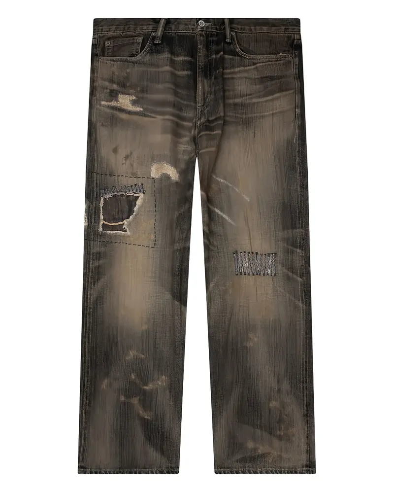 Neighborhood Savage Jeans - Schwarz Schwarz