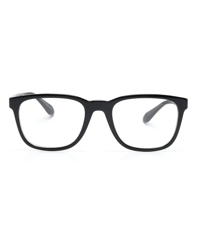 Giorgio Armani Brille im Wayfarer-Design - Schwarz Schwarz