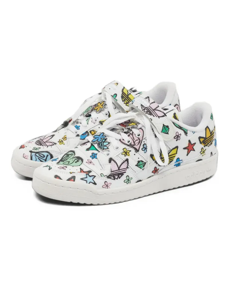 adidas Forum 84 Sneakers mit Graffiti-Print - Weiß Weiß