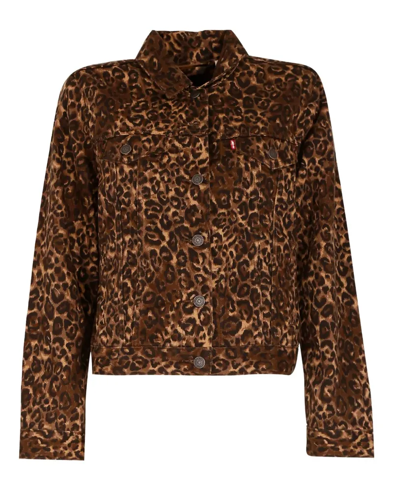 Levi's Jeansjacke mit Leoparden-Print - Braun Braun