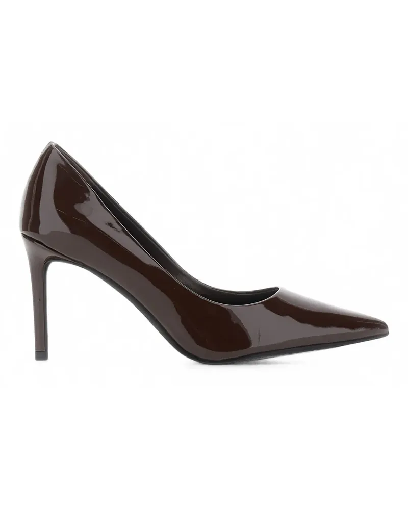 Jeffrey Campbell Spitze Nikia 3 Pumps aus Lackleder - Braun Braun