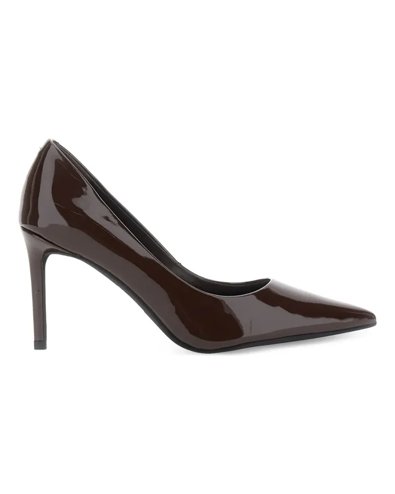Jeffrey Campbell Spitze Nikia 3 Pumps aus Lackleder - Braun Braun