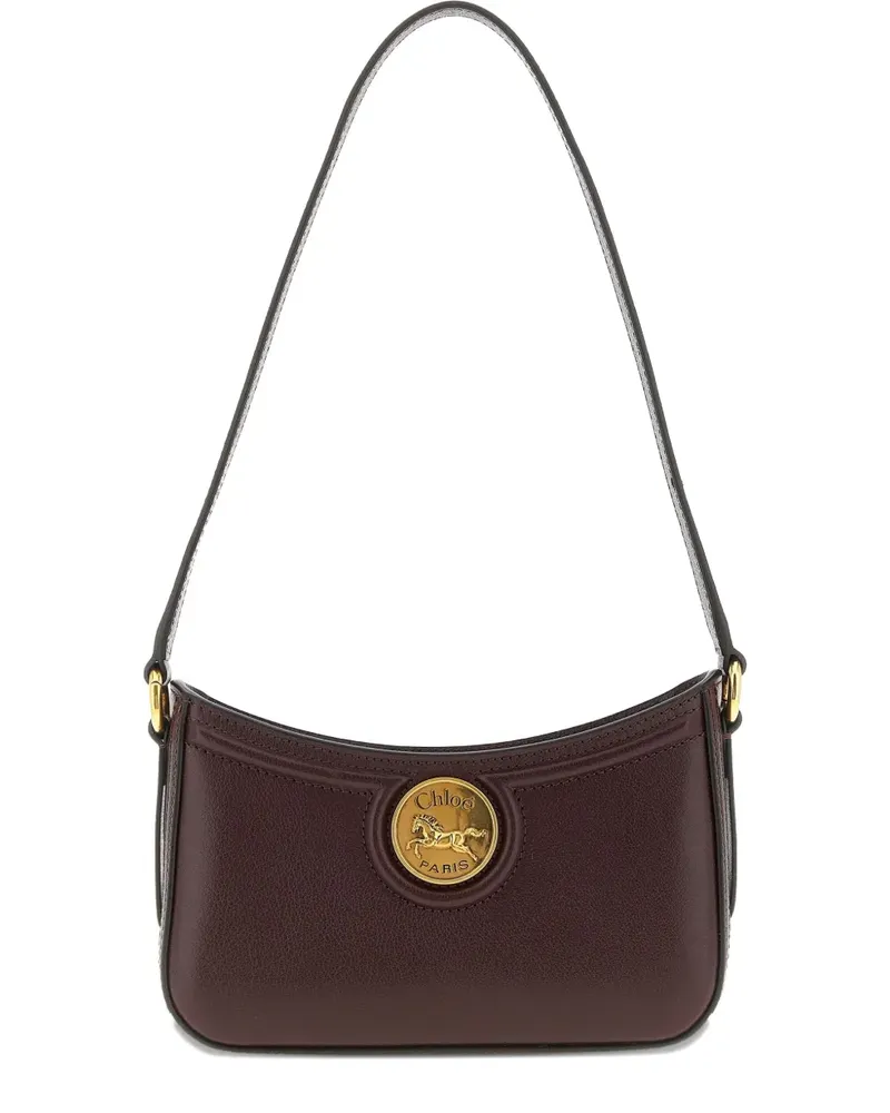 Chloé Horse Medal grained leather shoulder bag - Braun Braun