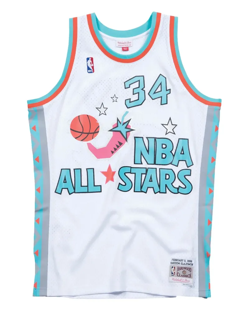 Mitchell & Ness x NBA All Star 96 Hakeem Olajuwon Swingman Tanktop - Weiß Weiß