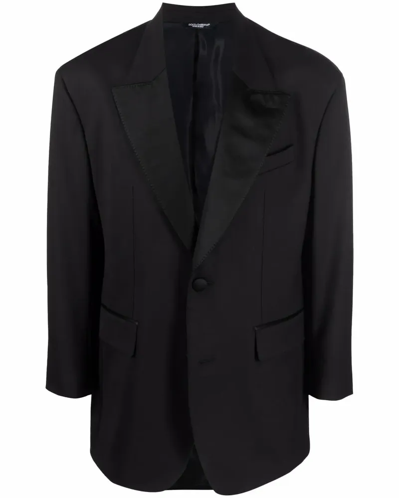 Dolce & Gabbana Einreihiges Jackett - Schwarz Schwarz