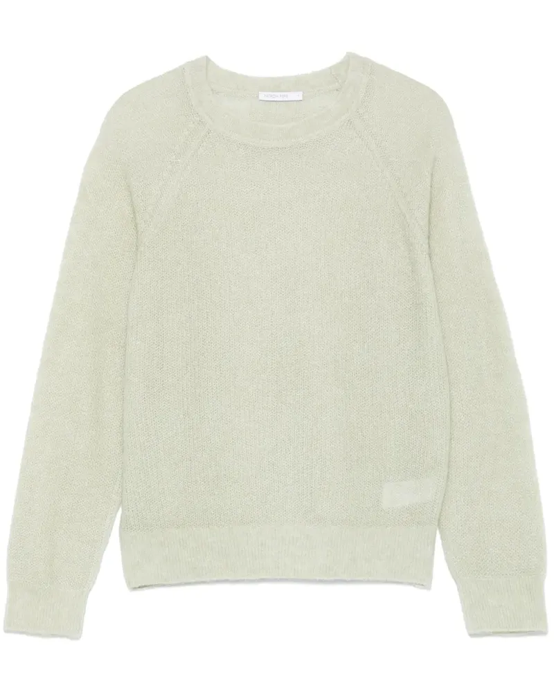 Patrizia Pepe Pullover mit Lochstrickmuster - Grün Grün