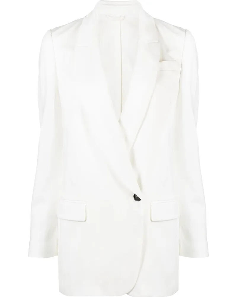 Brunello Cucinelli Blazer mit steigendem Revers - Nude Nude