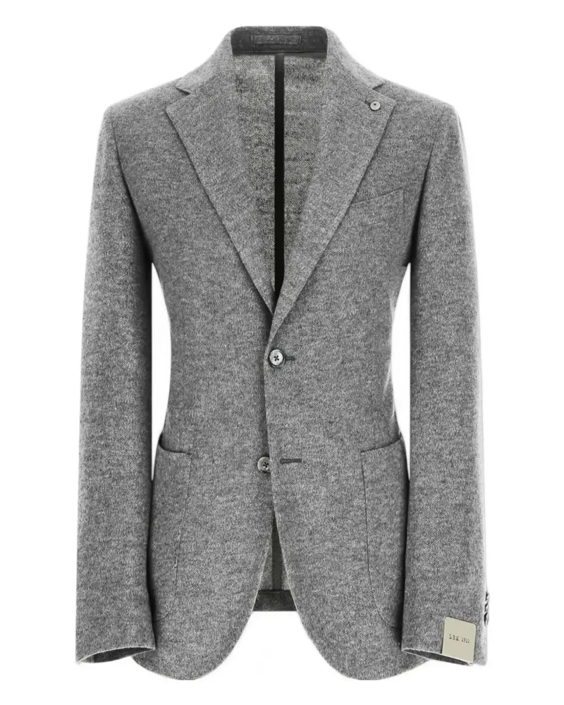 Luigi Bianchi Mantova Einreihige Jerseyjacke - Grau Grau