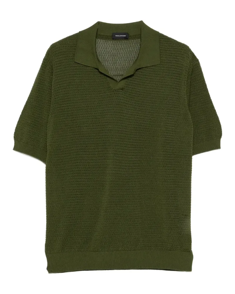 Tagliatore Gestricktes T-Shirt - Grün Grün