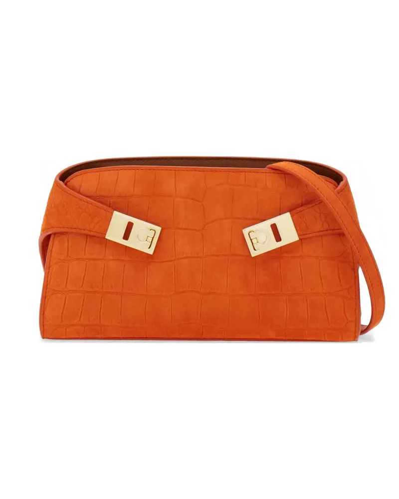 Ferragamo Mini Hug Umhängetasche - Orange Orange