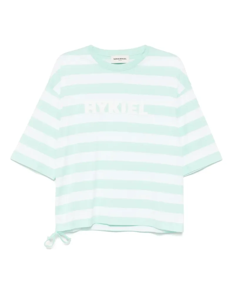 Sonia Rykiel Gestreiftes T-Shirt - Grün Grün