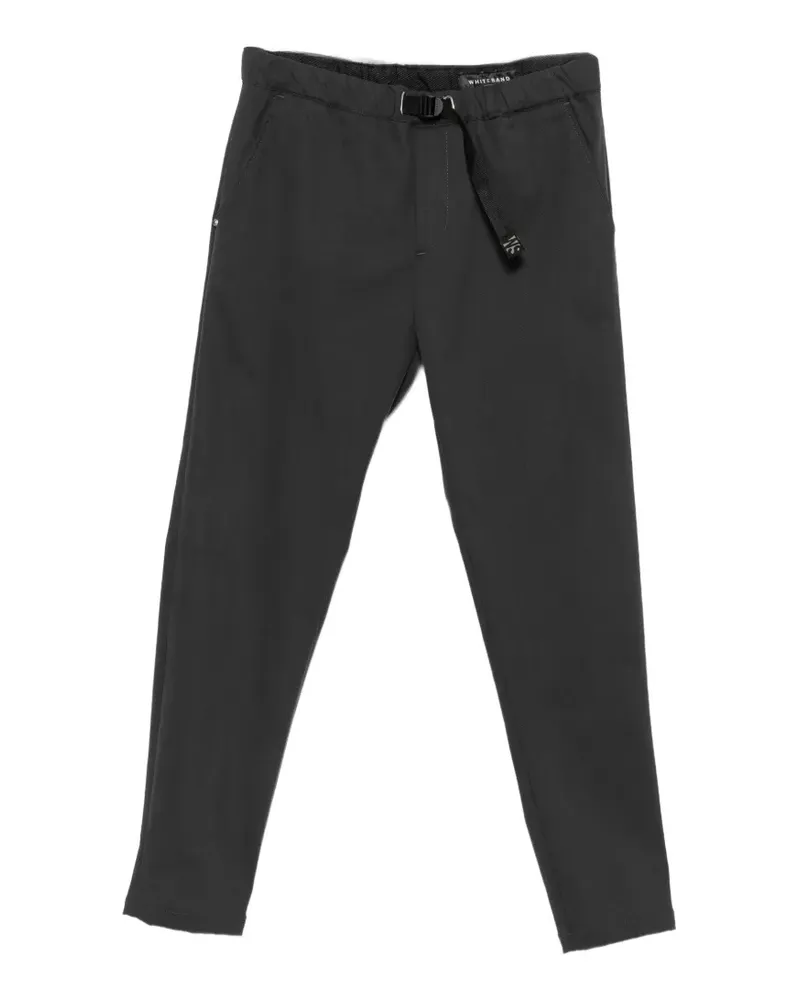 PLAN C Gerade Twillhose mit Gürtel - Grau Grau