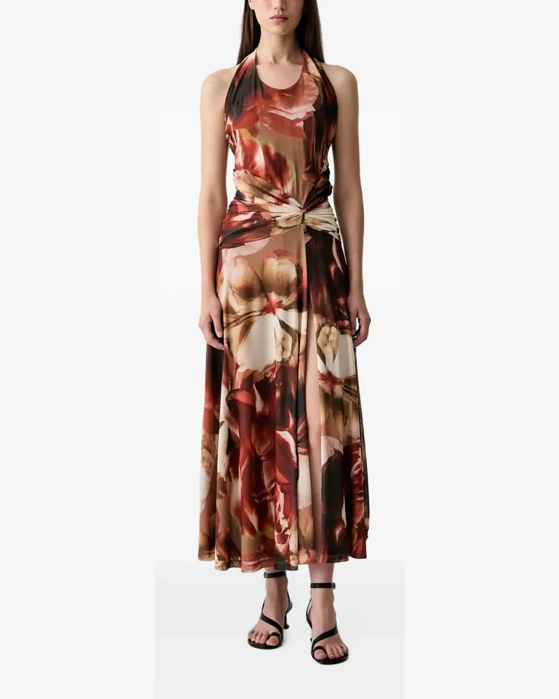 Bardot Sariba Kleid mit Blumen-Print - Braun Braun