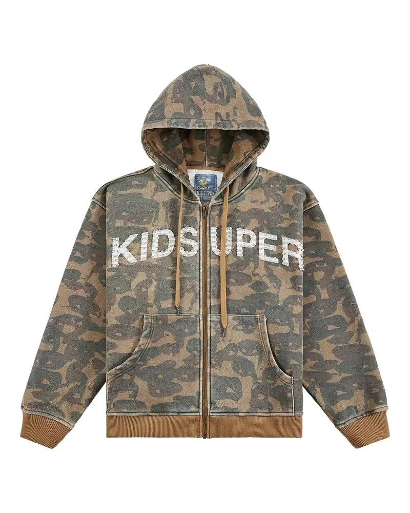 KidSuper Face Camo hoodie - Nude Nude