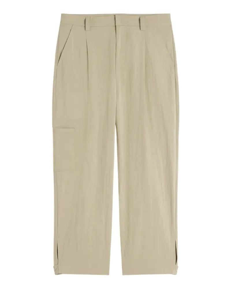 Kitsuné pleated straight trousers - Nude Nude