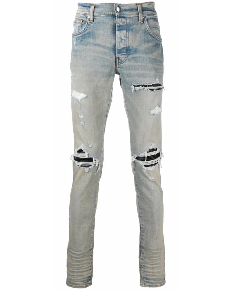 Amiri MX1 Skinny-Jeans im Distressed-Look - Blau Blau