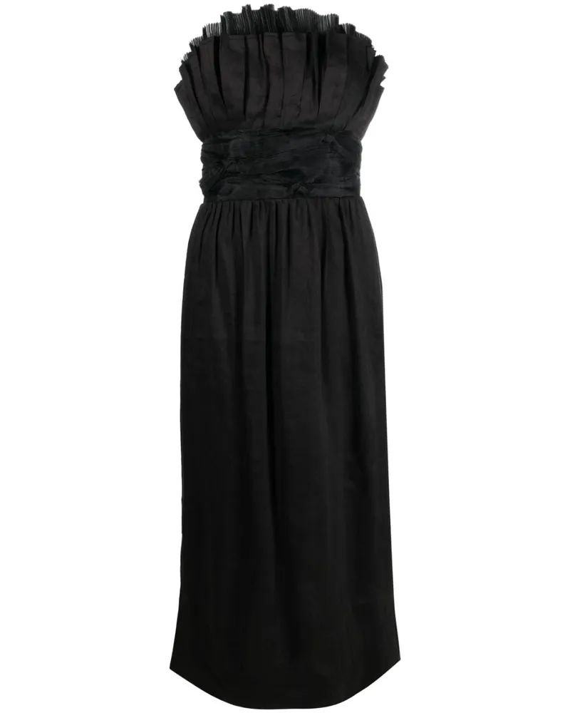 Aje. Midikleid mit Knotendetail - Schwarz Schwarz
