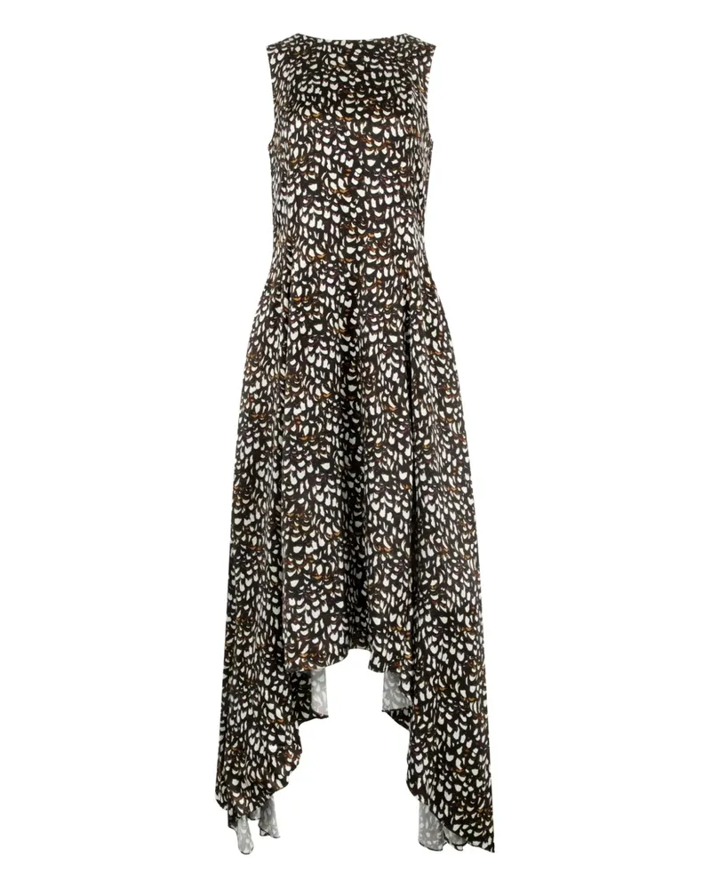 Loewe Kleid mit abstraktem Print - Braun Braun