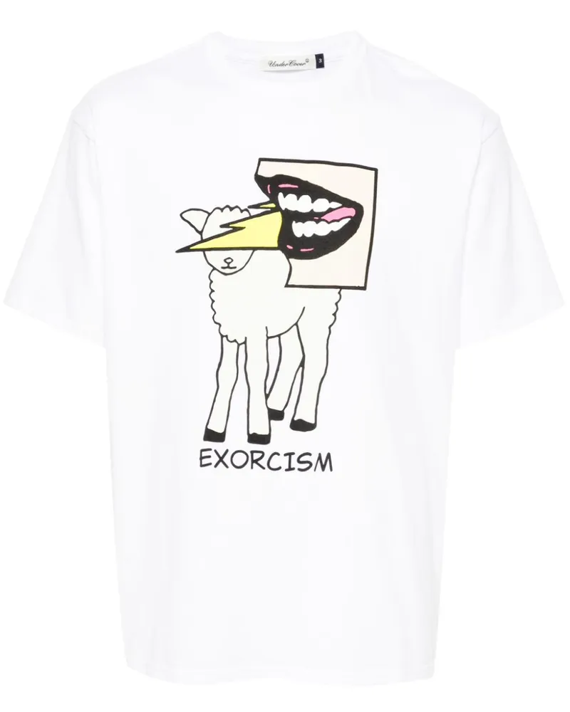 Undercover T-Shirt mit Exorcism-Print Weiß