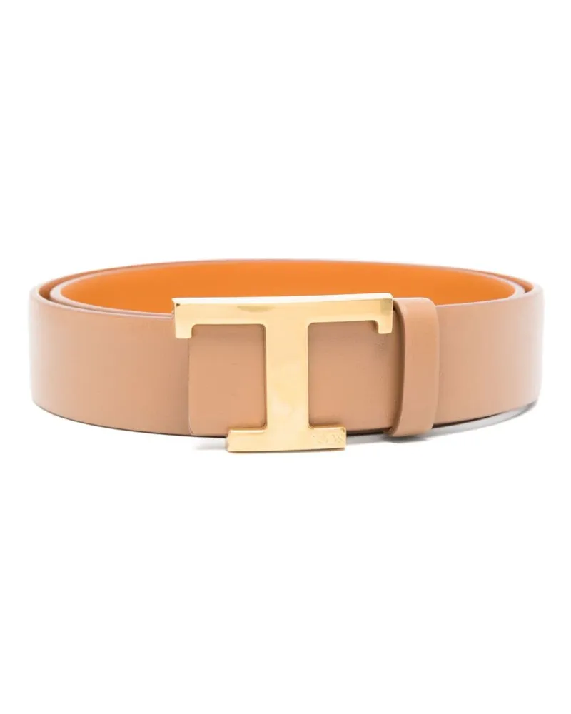 TOD'S Gürtel mit Logo-Schnalle - Braun Braun