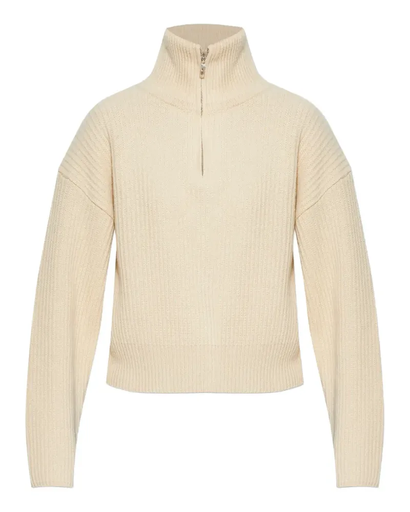 A.P.C. zip funnel-neck sweater - Weiß Weiß