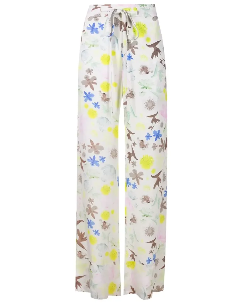 Gloria Coelho Palazzohose mit Print - Nude Nude