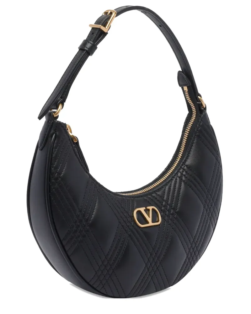 Valentino Garavani Gesteppte Schultertasche - Schwarz Schwarz