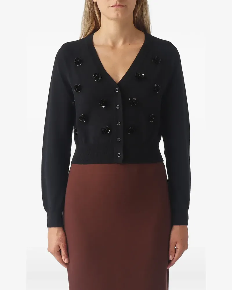 MEIMEIJ cropped cardigan - Schwarz Schwarz