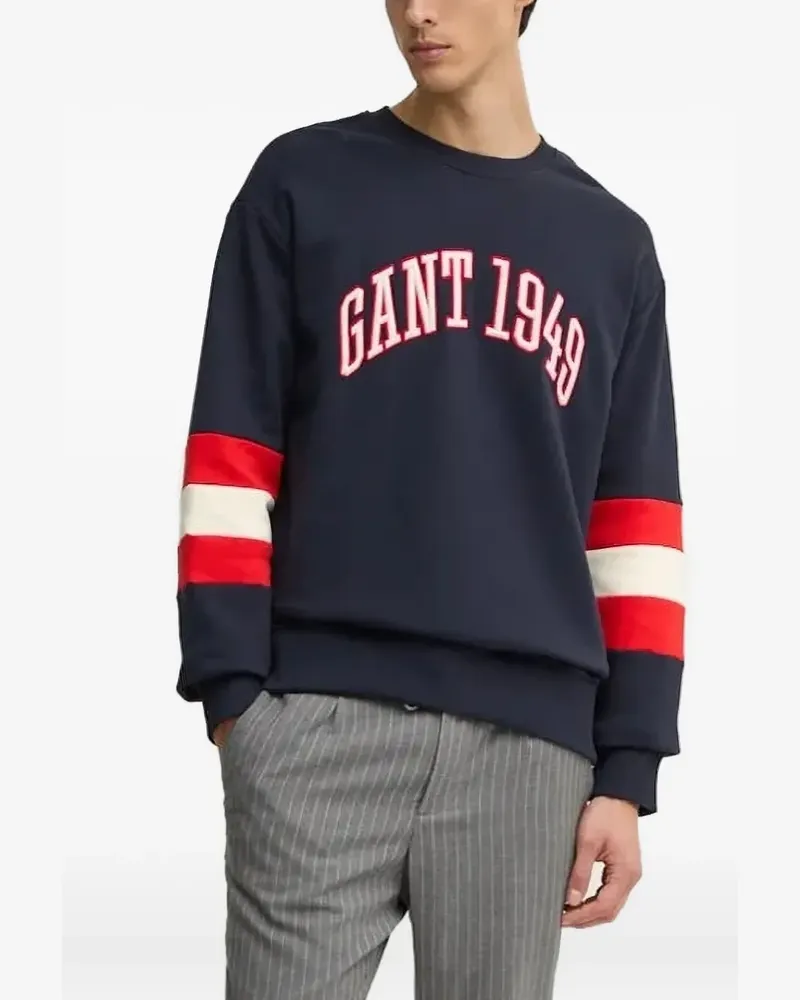 Gant Sweatshirt mit Logo-Stickerei - Blau Blau