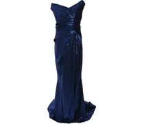 Mezzaluna Abendkleid mit Pailletten - Blau