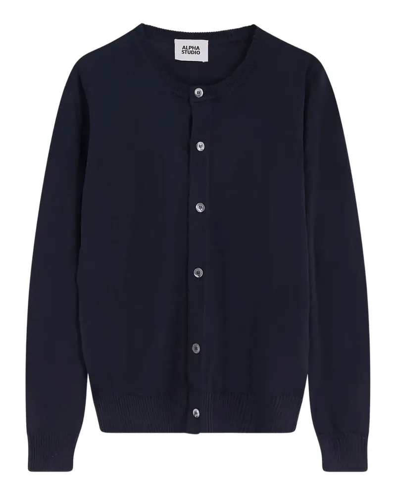 Alpha Industries Buttoned Cardigan - Blau Blau