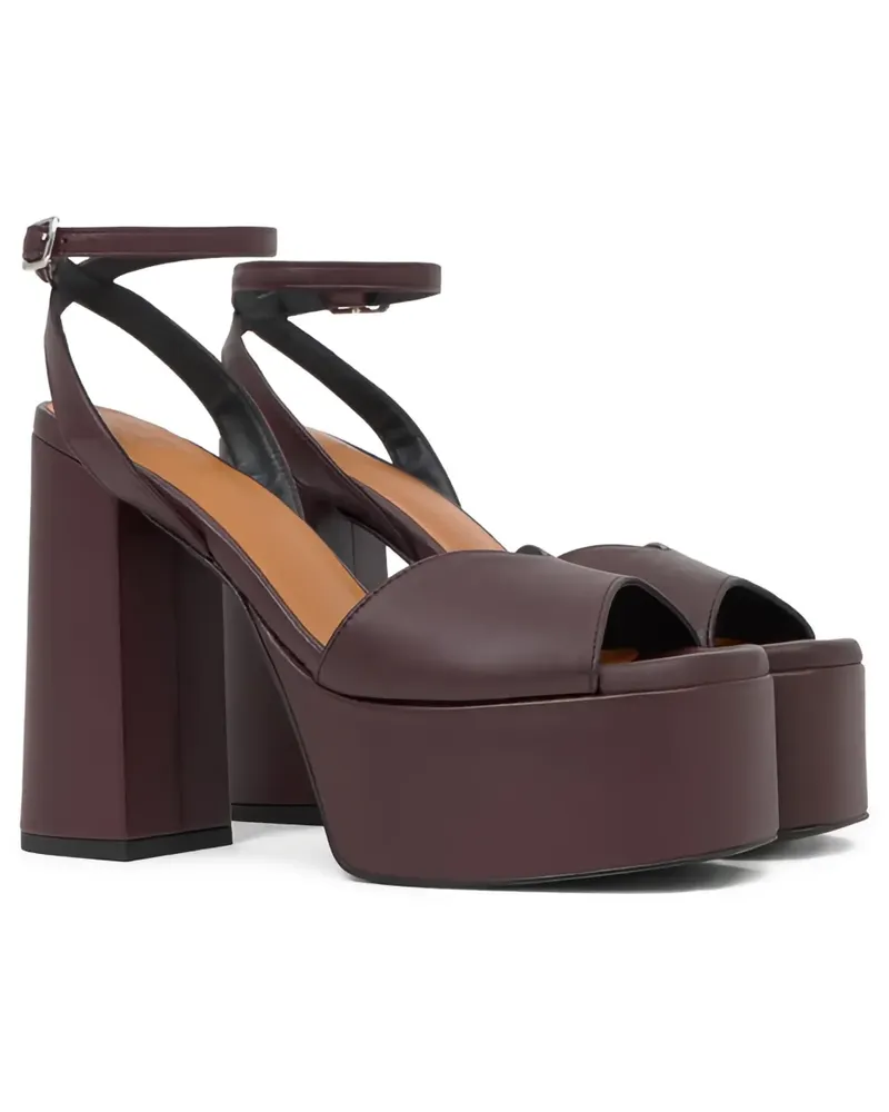 Castañer 80mm platform block-heel sandals - Rot Rot
