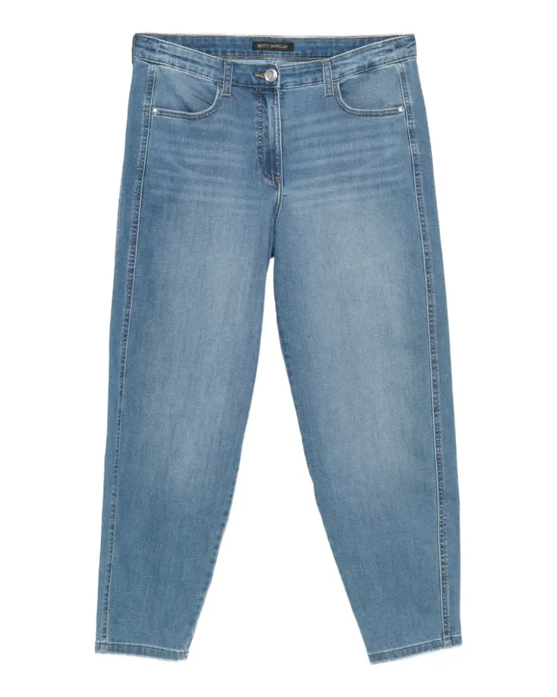 Betty Barclay faded cropped jeans - Blau Blau