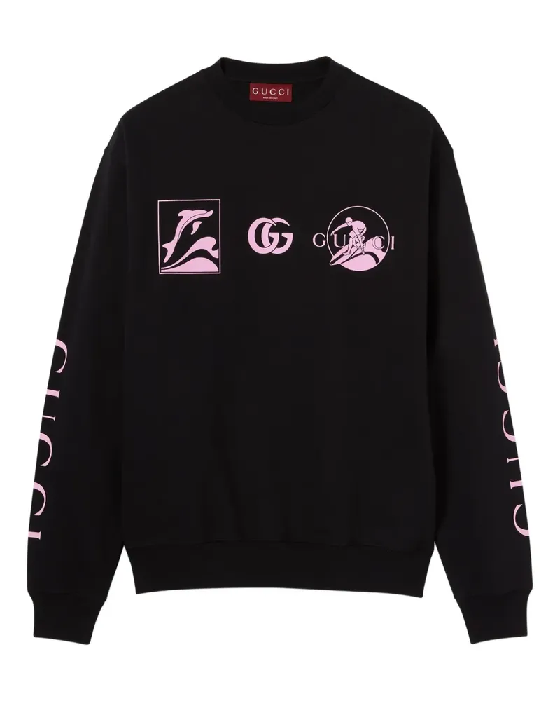 Gucci Sweatshirt mit Print - Schwarz Schwarz