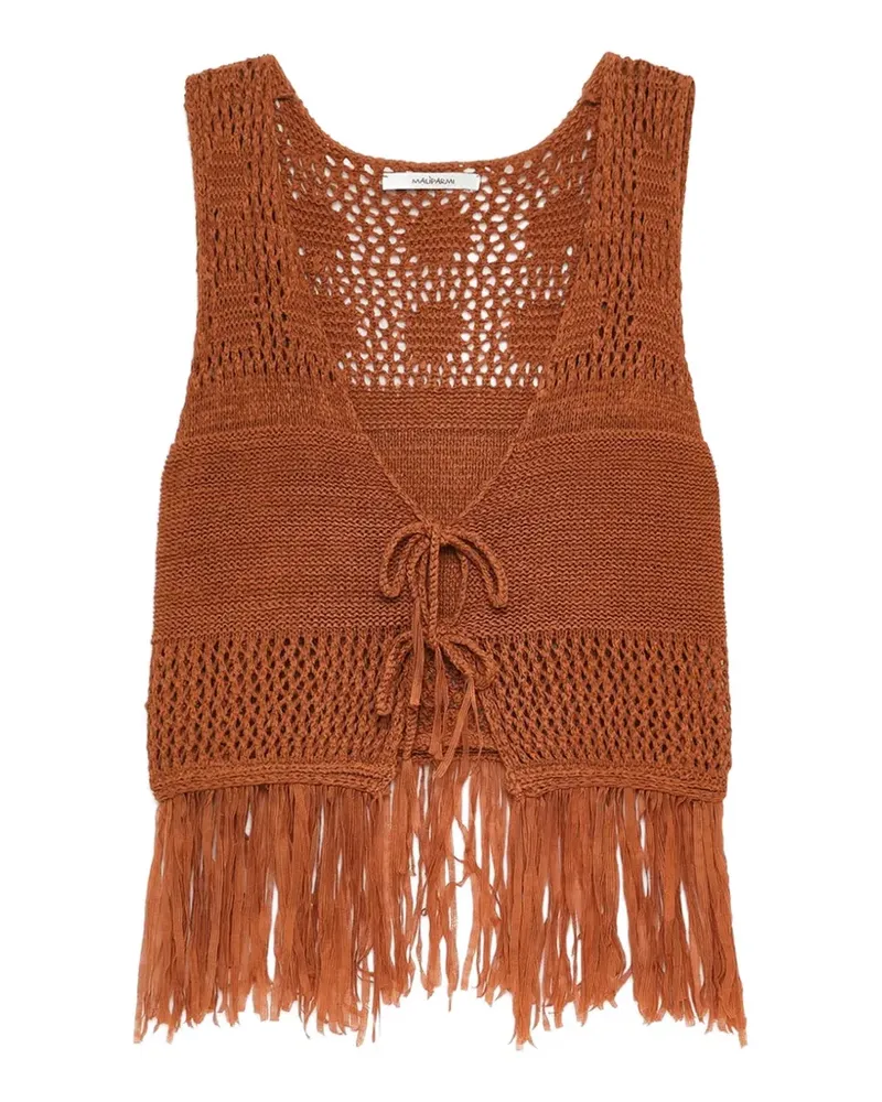 Maliparmi fringed top - Braun Braun