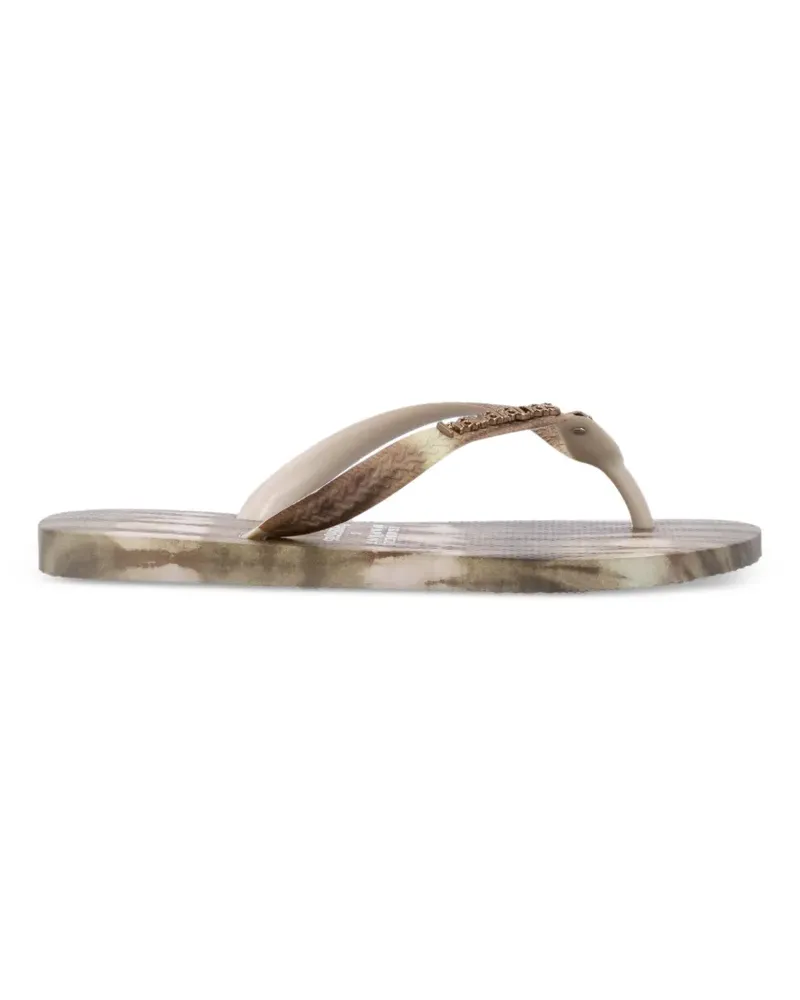 Havaianas x Isabel Marant Top Ikat tie-dye flip flops - Braun Braun