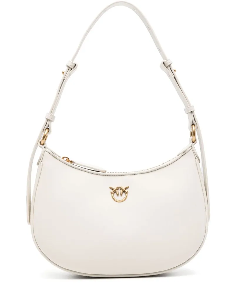 Pinko Love Birds Schultertasche - Weiß Weiß