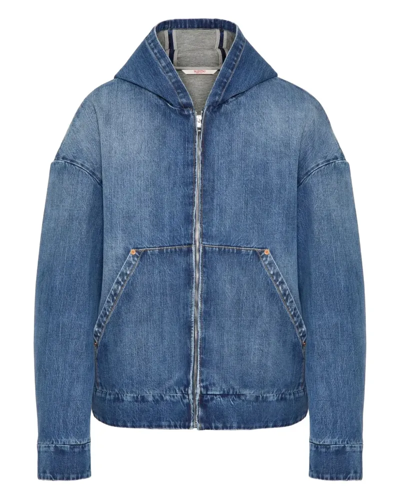 Valentino Garavani Jeansjacke mit Kapuze - Blau Blau
