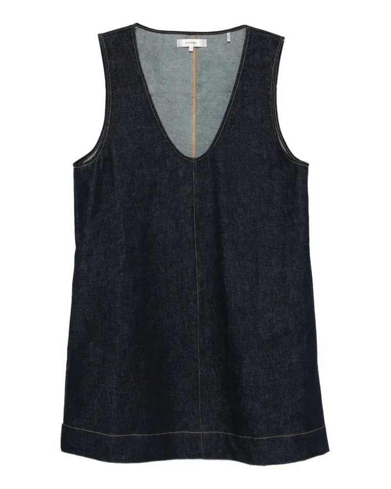 Frame Denim The Form scoop-neck mini dress - Blau Blau