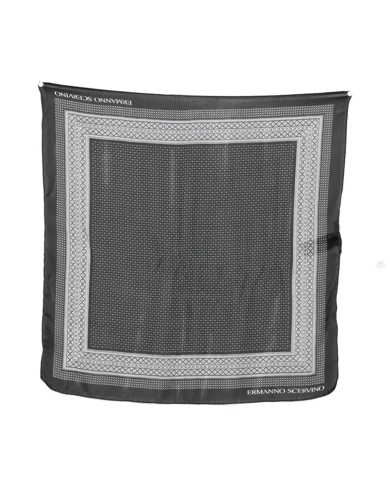 Ermanno Scervino Foulard geometric-print scarf - Schwarz Schwarz