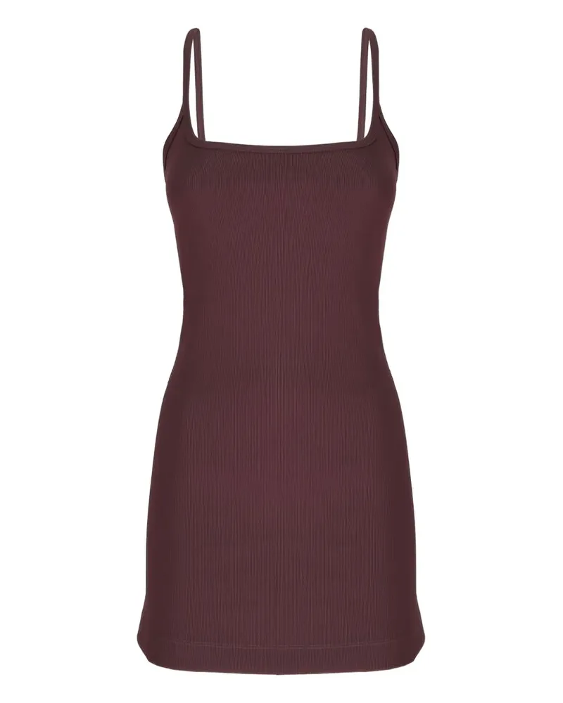 ATTICO Geripptes Minikleid - Braun Braun